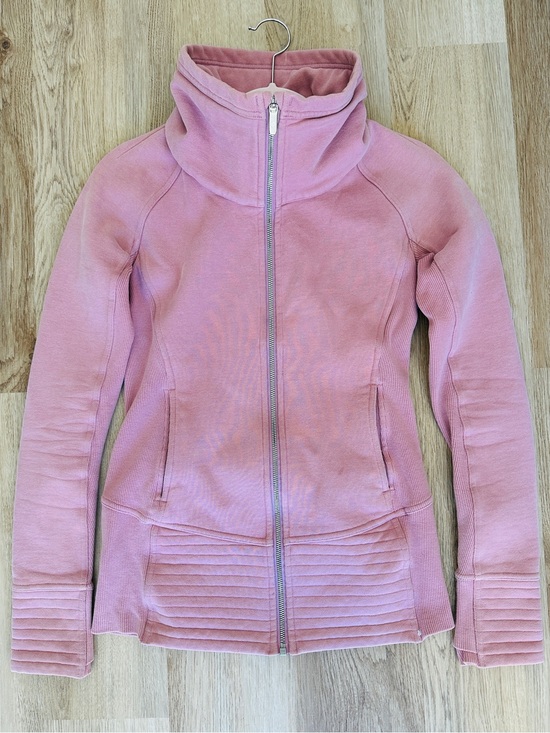 lululemon athletica Tops - Lululemon Athletica Dusty Pink Full-Zip Funnel Neck Jacket